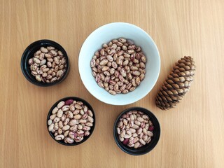 Beans on the table