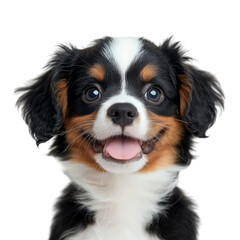 playful puppy with floppy ears and happy expression