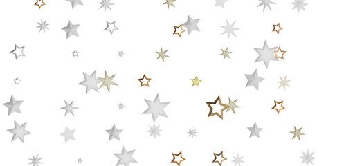 A digital illustration of shimmering stars of various sizes and colors against a black background