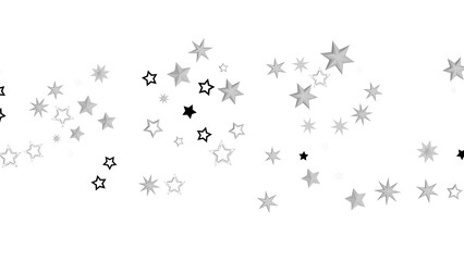 Fototapeta premium A digital illustration featuring white stars on a black background creating an abstract and cosmic starry night.
