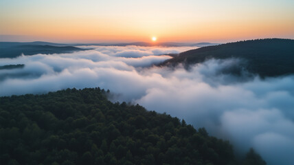 Fototapeta premium 桜咲く日本の田舎町を川沿いから見下ろす春の絶景