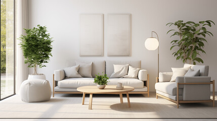 modern living room with sofa