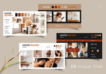 NewStyle Collages & Mood board Layout With Dark & Light Accents