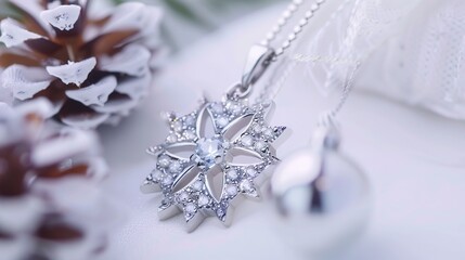 Fototapeta premium The Delicate Snowflake Isolated on White Background: A Captivating Symbol of Winter's Beauty and Purity.