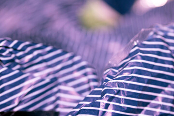Sweet Wrapper Fine Stripes Lines on Plastic Paper Crumpled Warped Vertical or Horizontal Lined...