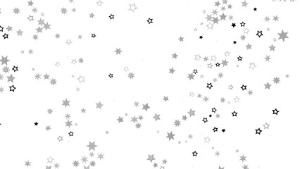 White Stars on a Black Background