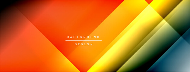 Dynamic shadow lines with gradient colors geometric background