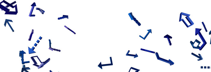 Abstract Blue Arrows Background