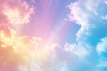 A vivid, powerful light flare with an expanding rainbow hue, crafted as an abstract background graphic.