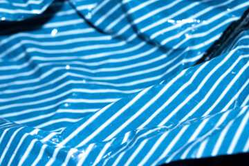 Sweet Wrapper Fine Stripes Lines on Plastic Paper Crumpled Warped Vertical or Horizontal Lined Background