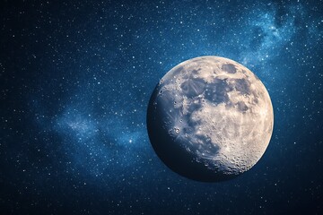 Fototapeta premium Full moon in the night sky