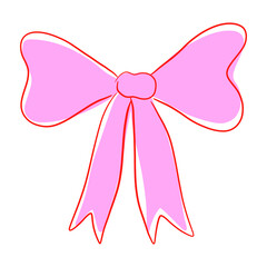 pink ribbon bow