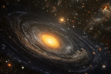 Galaxy in a free space