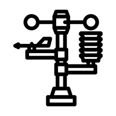 weather station agri tech line icon vector. weather station agri tech sign. isolated contour symbol black illustration