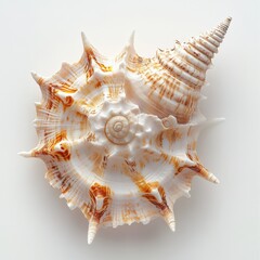 Obraz premium close up of a seashell with intricate details