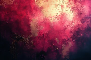 Fototapeta premium Grainy gold crimson gradient background, soft blurs texture, album backdrop, minimalist approach, Generative AI
