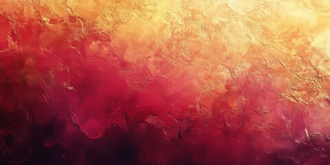 Blurred gold crimson gradient background, subtle textures texture, banner cover, vibrant tones, Generative AI