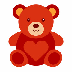 teddy bear with red heart
