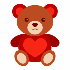 teddy bear with red heart