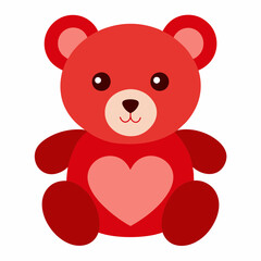 teddy bear with red heart
