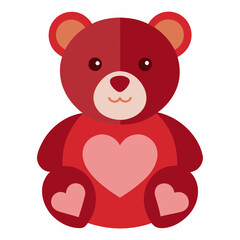 teddy bear with red heart