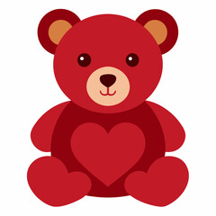 teddy bear with red heart