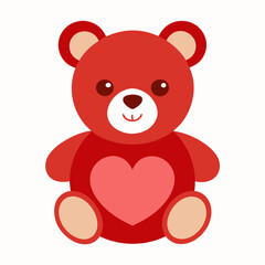 teddy bear with red heart
