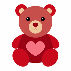 teddy bear with red heart
