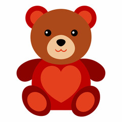 teddy bear with red heart