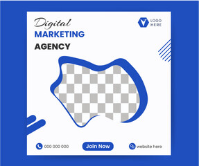 New Business marketing social media post template.