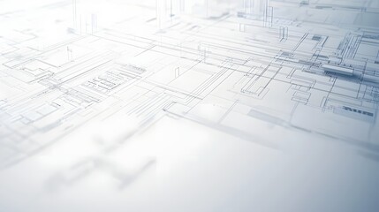 The architectural blueprints serve as the technical drawings and floor plans guiding the construction of the house
