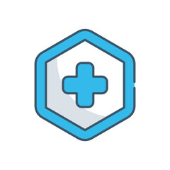 Medical Cross vector icon