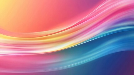 Abstract Colorful Waves with Soft Gradient Background for Modern Designs