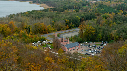 Aerial view of landmark in the island of Rugen 