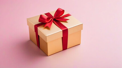 Obraz premium Christmas gift on simple background