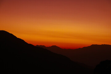 Sunset Bhadaure, Kaski | Beautiful Sunset in Nepal Kaski