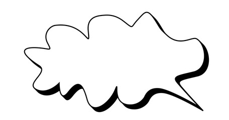 Blank Speech Bubble Cloud 