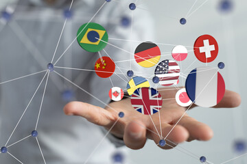 Globe International World Flags.