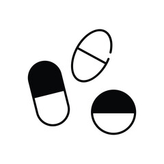Pill vector icon