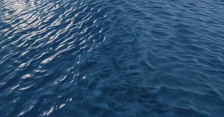 Obraz premium Grain pattern in shades of blue on the surface of a body of water, oceanic, surface, calming