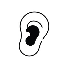 Ear vector icon