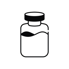 Vial vector icon