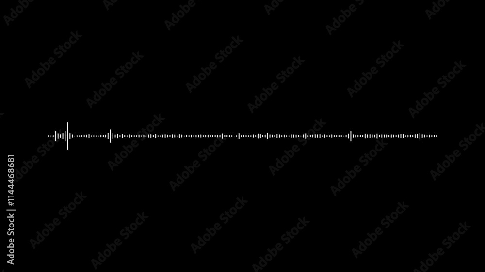 Aufkleber animated lines audio spectrum music visualizer, waveform equalizer spectrum, music equalizer, wave v