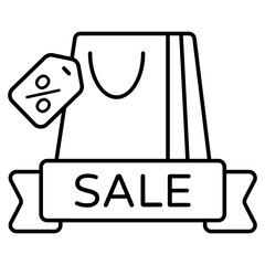 An icon design of shopping bag sale