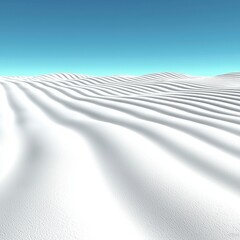 Obraz premium Serene Snowscape Undulating White Winter Landscape