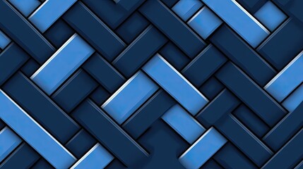 Abstract nested diamond pattern in shades of blue, intersected by white lines for a modern, sophisticated look