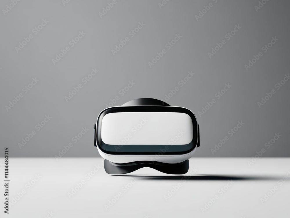 Fototapete virtual reality headset enabling immersive learning experiences, front view, emphasizing cuttingedge