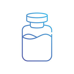 Vial vector icon