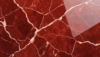 Polished red marble texture with smooth glowing reflections