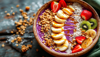 Delicious Acai Bowl with Toppings